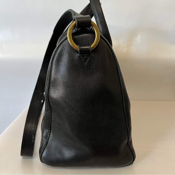 Madewell Prague Black Leather Satchel Bag - Picture 4 of 13